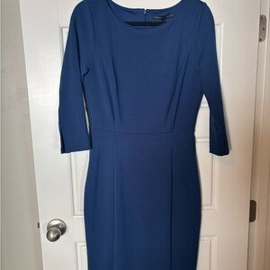 WHBM Elegant Blue Teal Women's Sheath Dress
